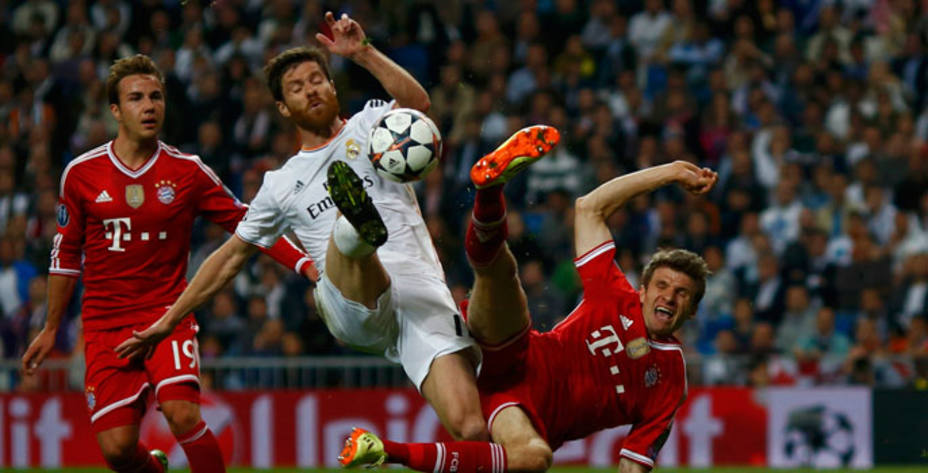 Xabi Alonso, en su partido ante el Bayern (Reuters)
