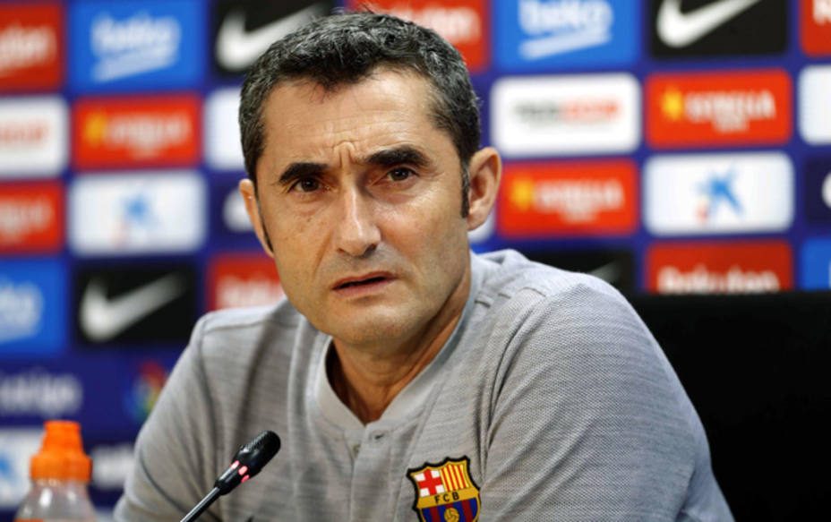 Ernesto Valverde, entrenador del Barcelona