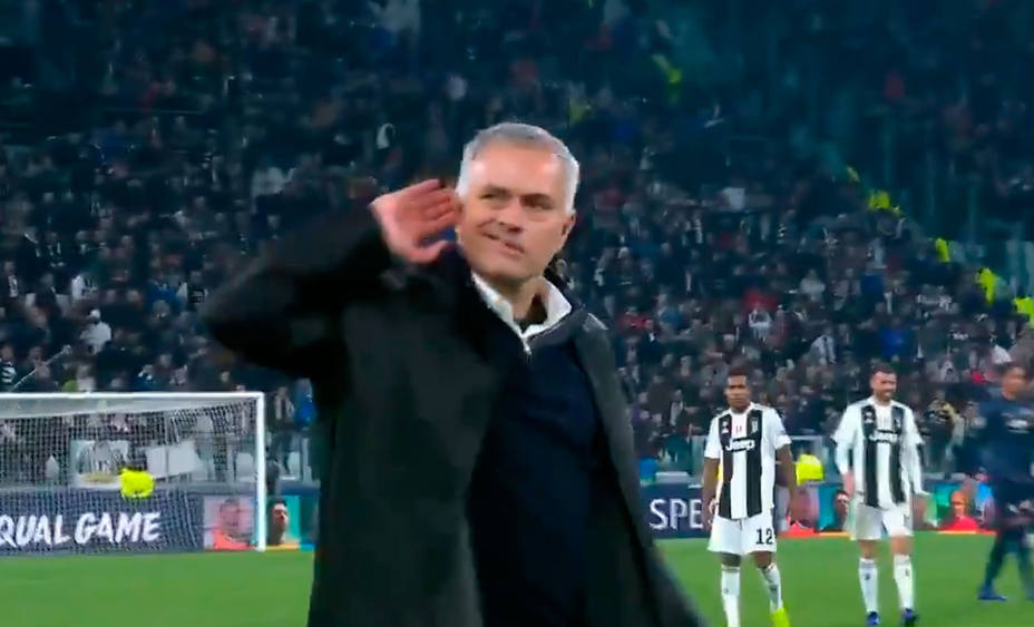 El gesto de Mourinho tras ganar a la Juventus