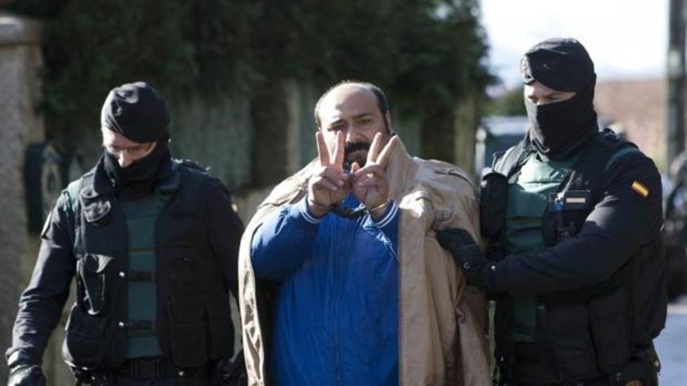Sinaí Giménez en el momento de su detención en 2017 - EFE