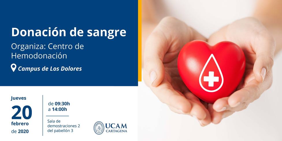 La UCAM en Cartagena abre sus puertas a los donantes de sangre