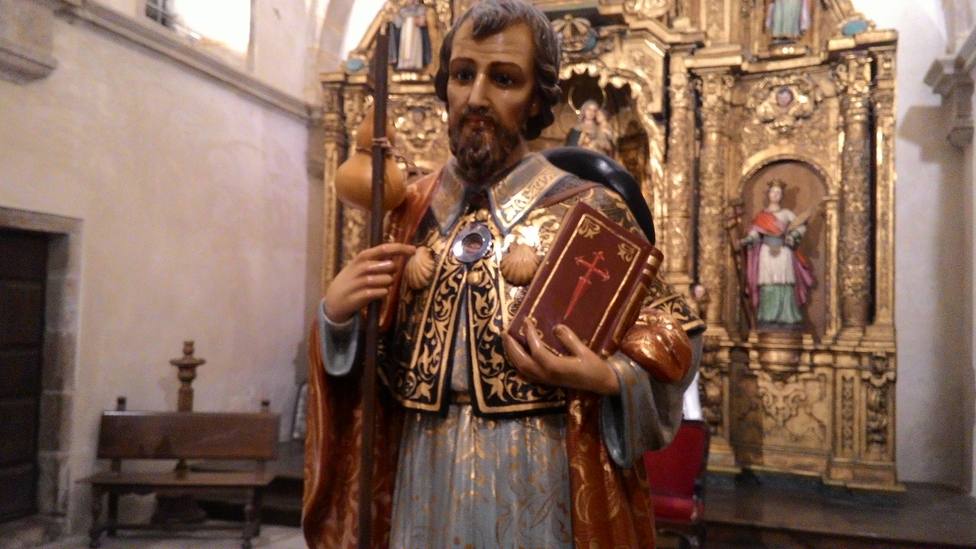 La talla lleva consigo una reliquia de Santiago, cedida para esta preparación del Año Santo