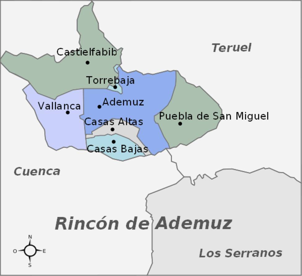 Mapa Rincon ademuz
