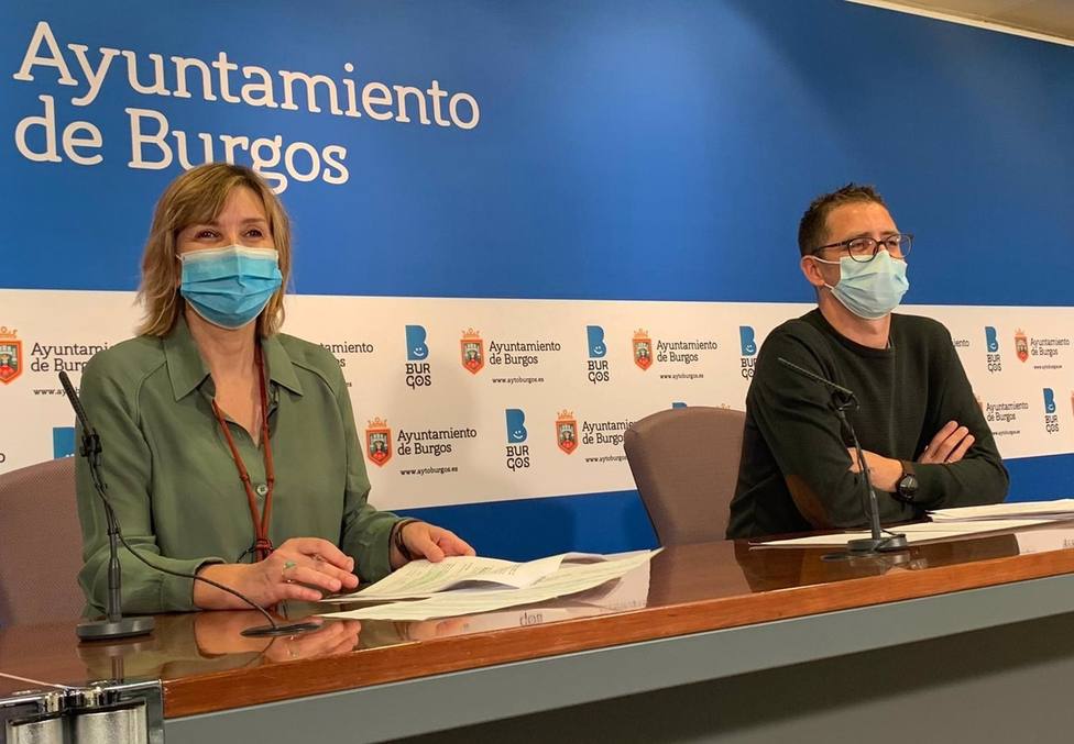 Sonia Rodríguez Y Josué Temiño, Concejales De Servicios Sociales Y Juventud Del Ayuntamiento De Burgos.