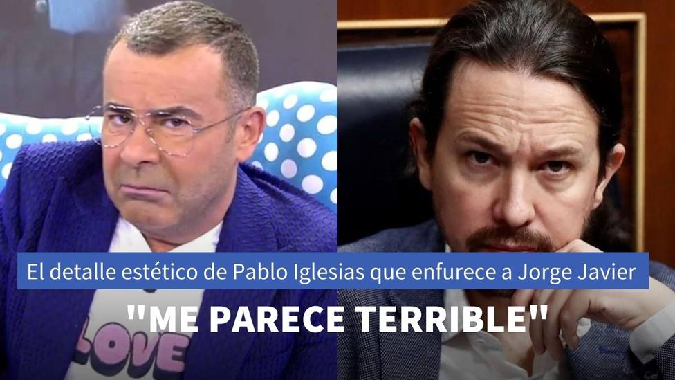 El detalle estético de Pablo Iglesias que ha enfurecido a Jorge Javier Vázquez: “Me parece terrible”