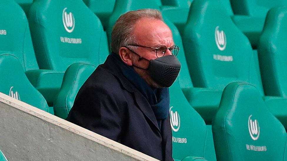 Karl-Heinz Rummenigge, en el estadio del Wolfsburg. CORDONPRESS