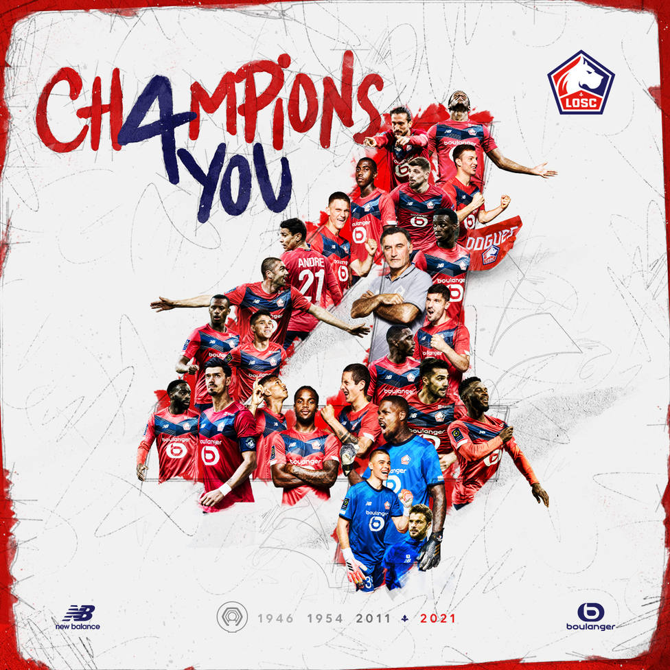 El Lille le arrebata el título al PSG y se proclama campeón de la Ligue 1 por quinta vez en su historia
