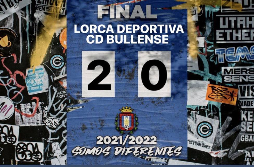El CF Lorca Deportiva gana 2-0 al Bullense