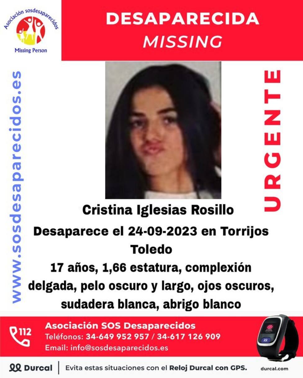 Buscan a una menor de edad desaparecida desde el domingo en Torrijos