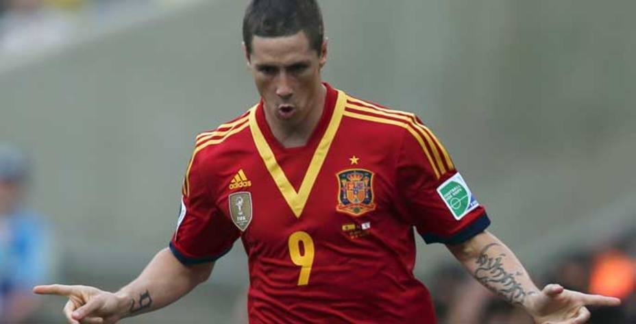 Torres, con la elástica de la Selección. (Reuters)