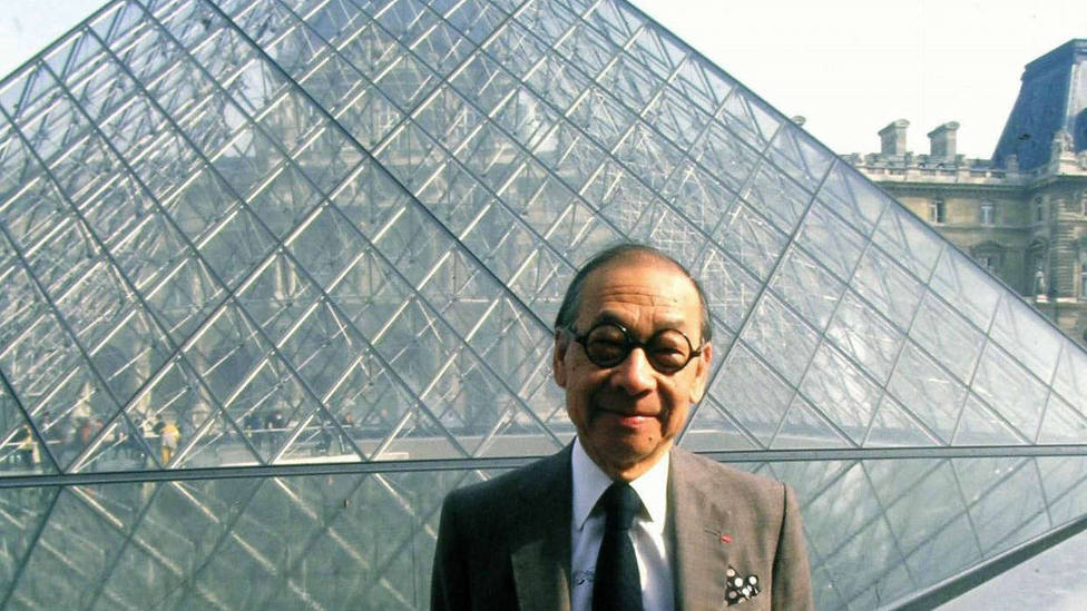 March 3, 1989 - Paris, France: The Louvre Museum, housed in the Louvre Palace is one of the largest museum and historic moment in the world with more than 10 million visitors each year. Architect Ieoh Ming Pei, designer of the Louvre Pyramid, portra