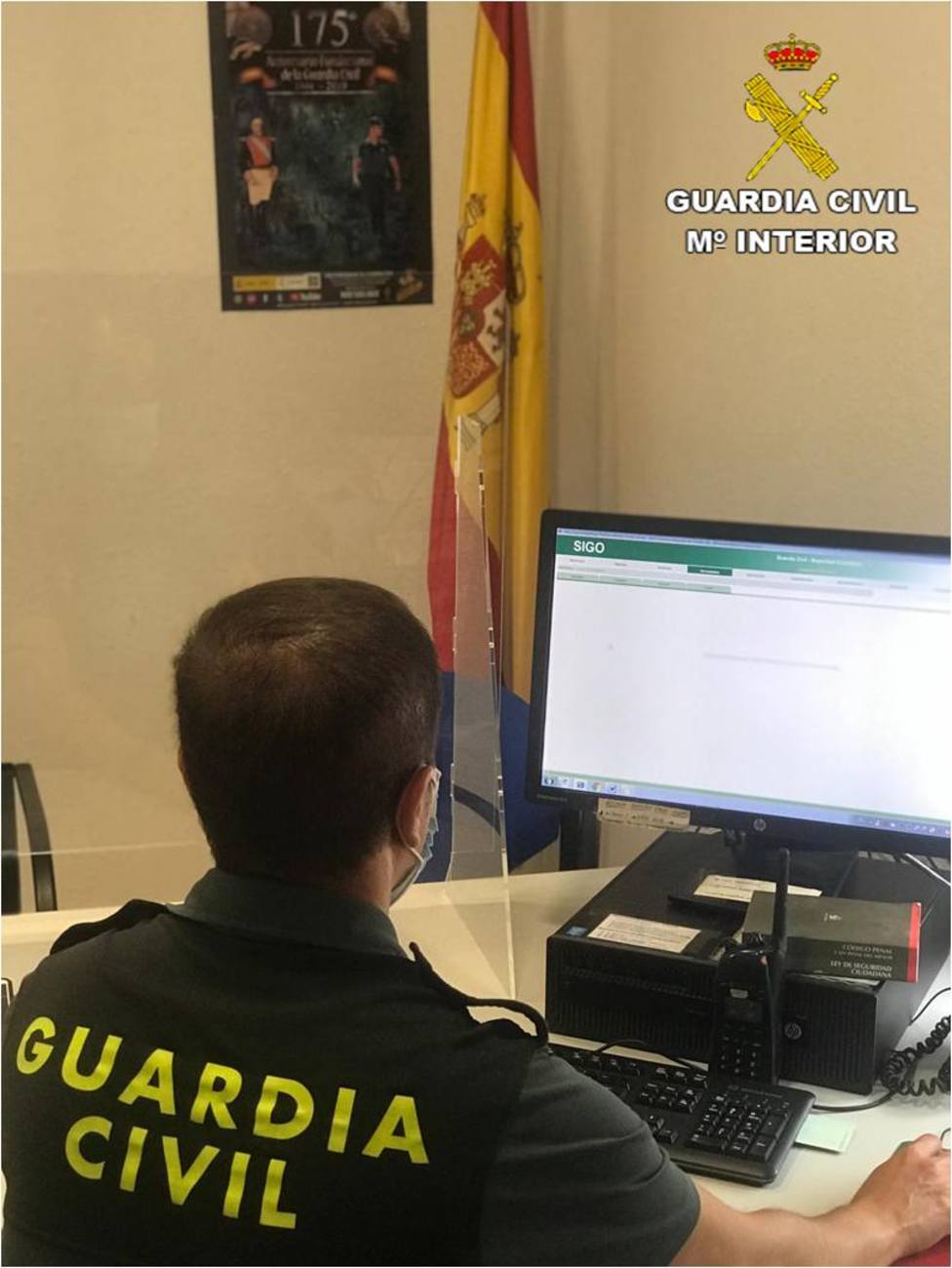 Guardia Civil de Pinoso investigando el caso