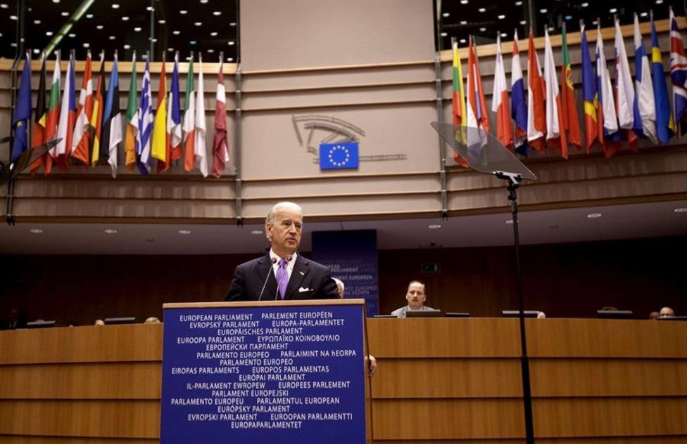Joe Biden, pronunció un discurso ante el Parlamento Europeo en 2010, cuando era vicepresidente de EE.UU.