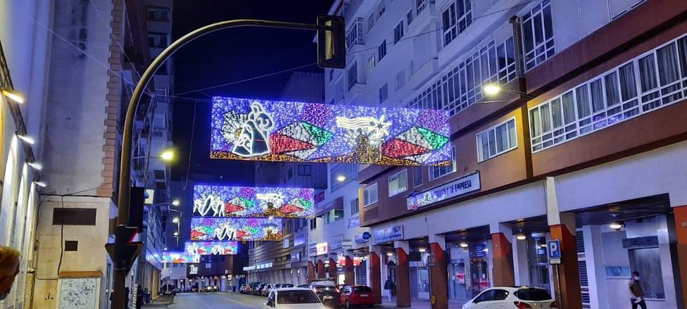 Luces navideÃ±as en Badajoz