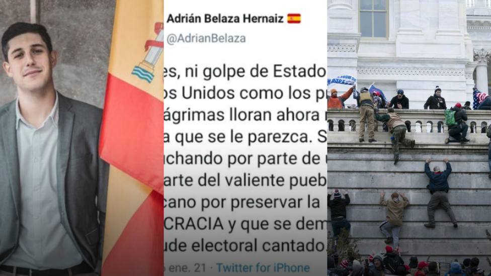 El candidato de Vox a alcalde de Logroño la lía en redes sociales por su comentario al asalto al Capitolio