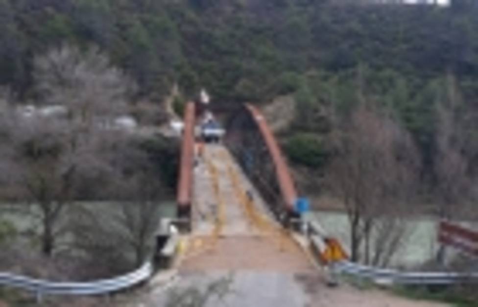 Hormigonado en el Puente de Santa Eulalia de Gállego