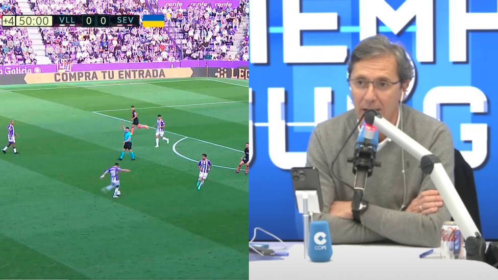 Paco González reacciona al polémico gol no válido al Valladolid: Si esto pasa en un Madrid-Barcelona...