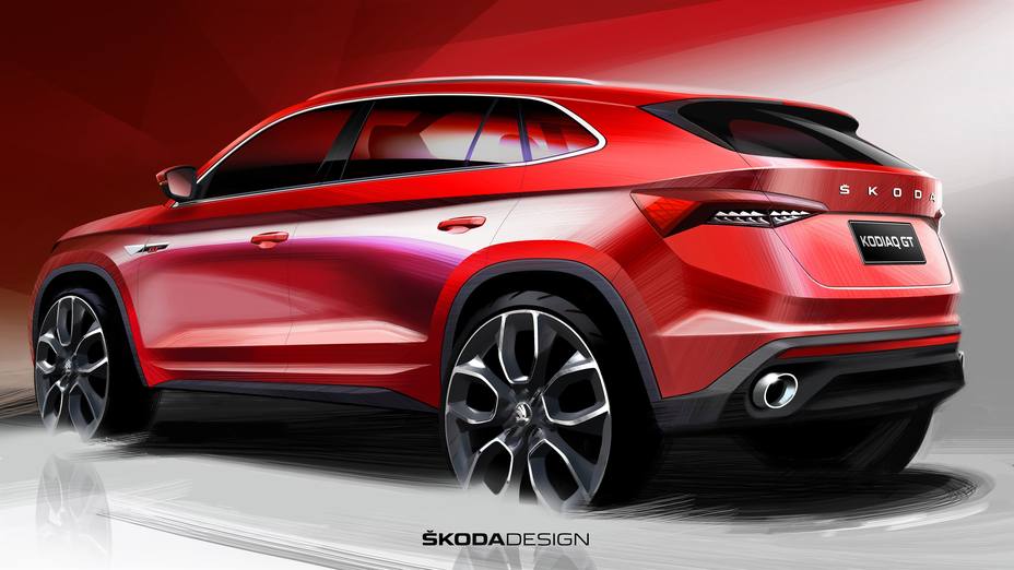 Economía/Motor.- Skoda muestra imágenes conceptuales del Kodiaq GT, la versión cupé del todocamino para el mercado chino