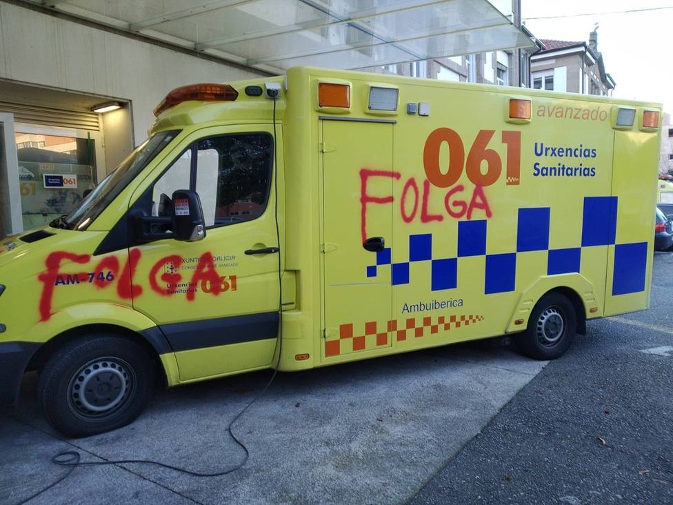 La huelga de ambulancias afecta a toda Galicia