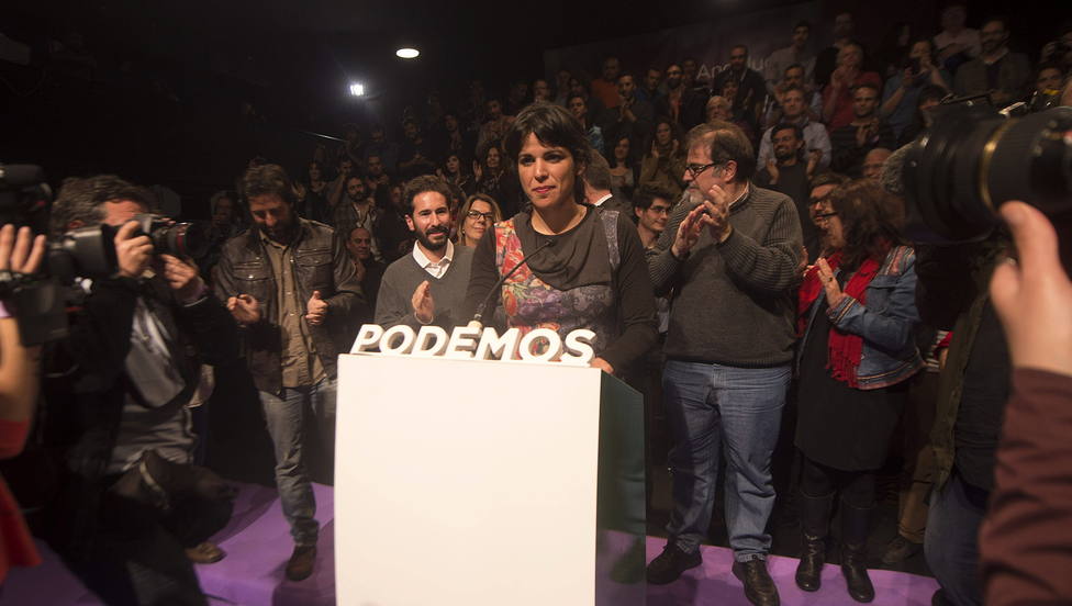 Teresa Rodríguez califica la consulta sobre el pacto con el PSOE como un insulto