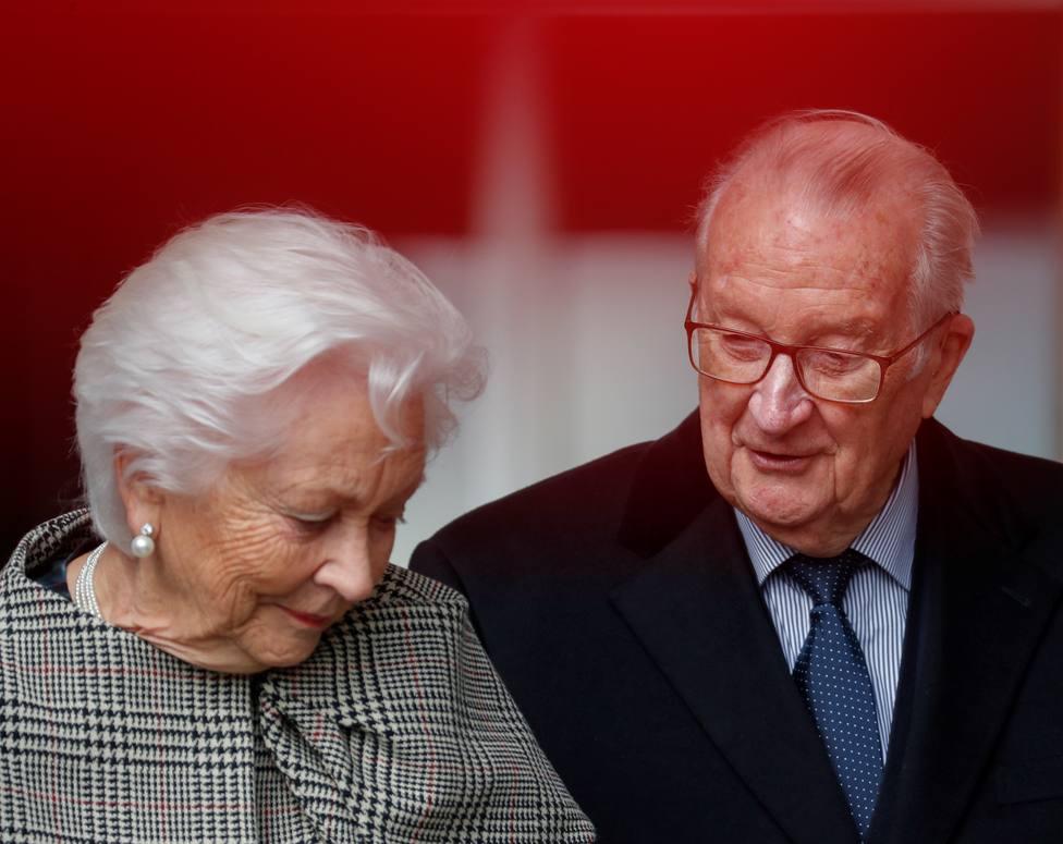 El rey emérito de Bélgica Alberto II y su mujer, la reina emérita Paola