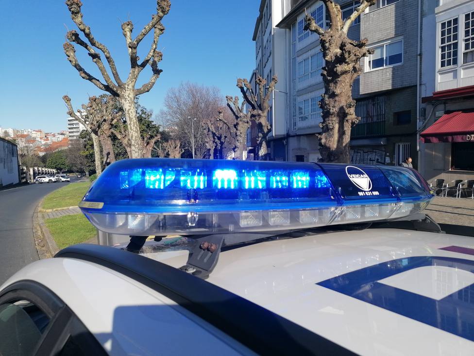 Foto de archivo de la sirena de un coche de la Policía Local de Ferrol