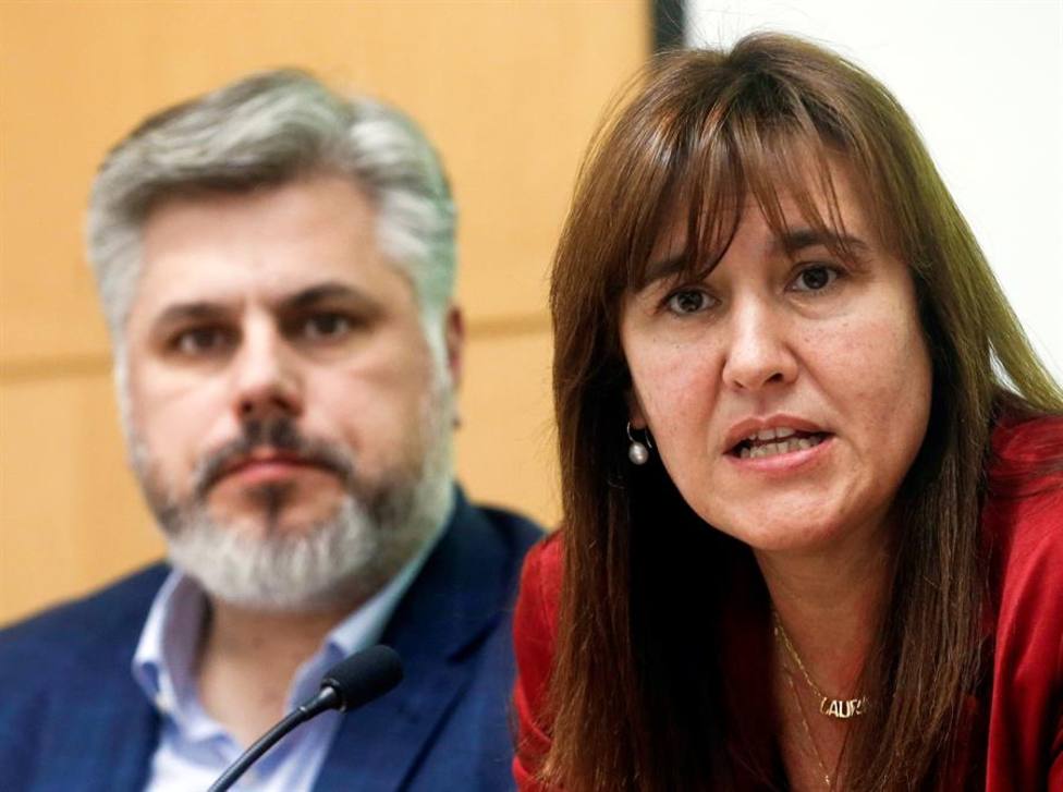 La candidata de Junts per Catalunya a la Presidencia de la Generalitat Laura Borrás
