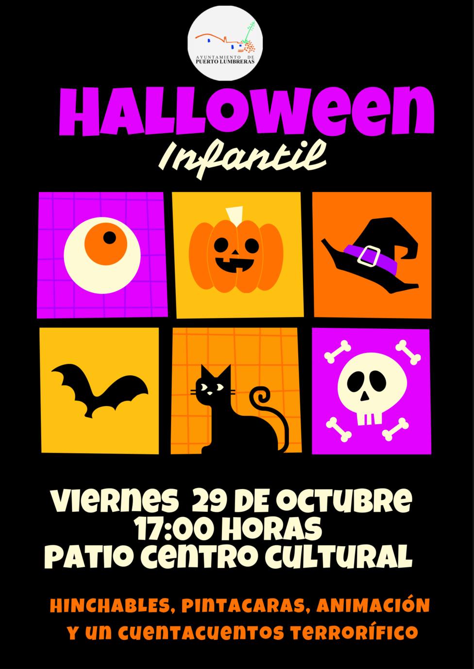 Puerto Lumbreras organiza el próximo viernes actividades para los niños con motivo de Halloween