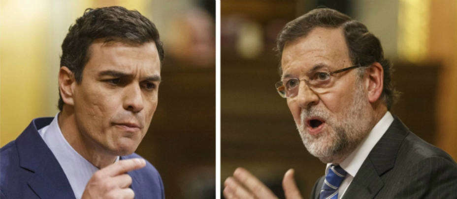 Pedro Sánchez y Mariano Rajoy en el Congreso de los Diputados. REUTERS