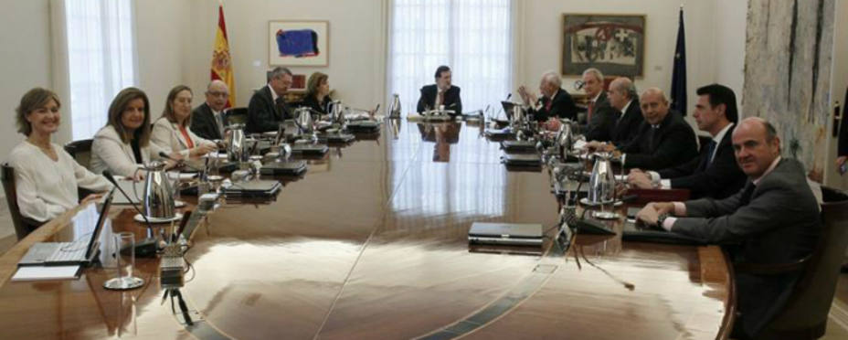 Imagen del Consejo de Ministros reunido este martes