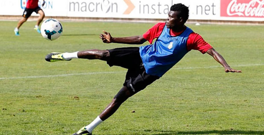 El centrocampista ghanés jugó la pasada campaña cedido en el Mallorca. Foto: UD Almería.