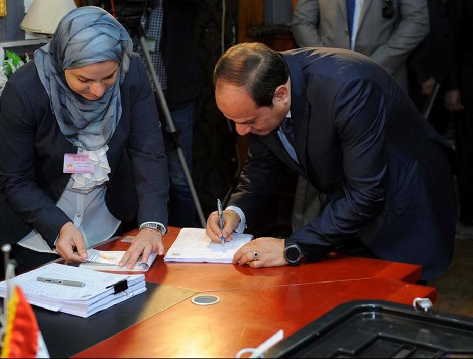 Al Sisi, reelegido como presidente de Egipto con un 97,08% de los votos