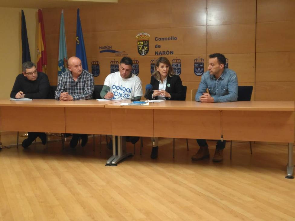 Rueda de prensa tras la reunión de trabajo en el Ayuntamiento de Narón