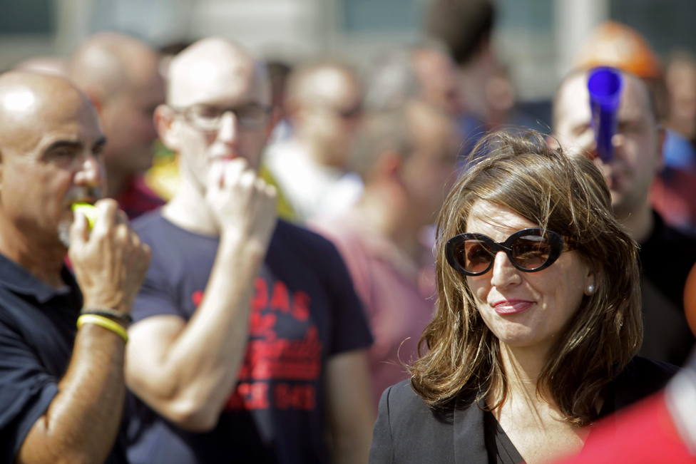 La diputada Yolanda Díaz ha quedado absuelta por las protestas de Alcoa en Madrid