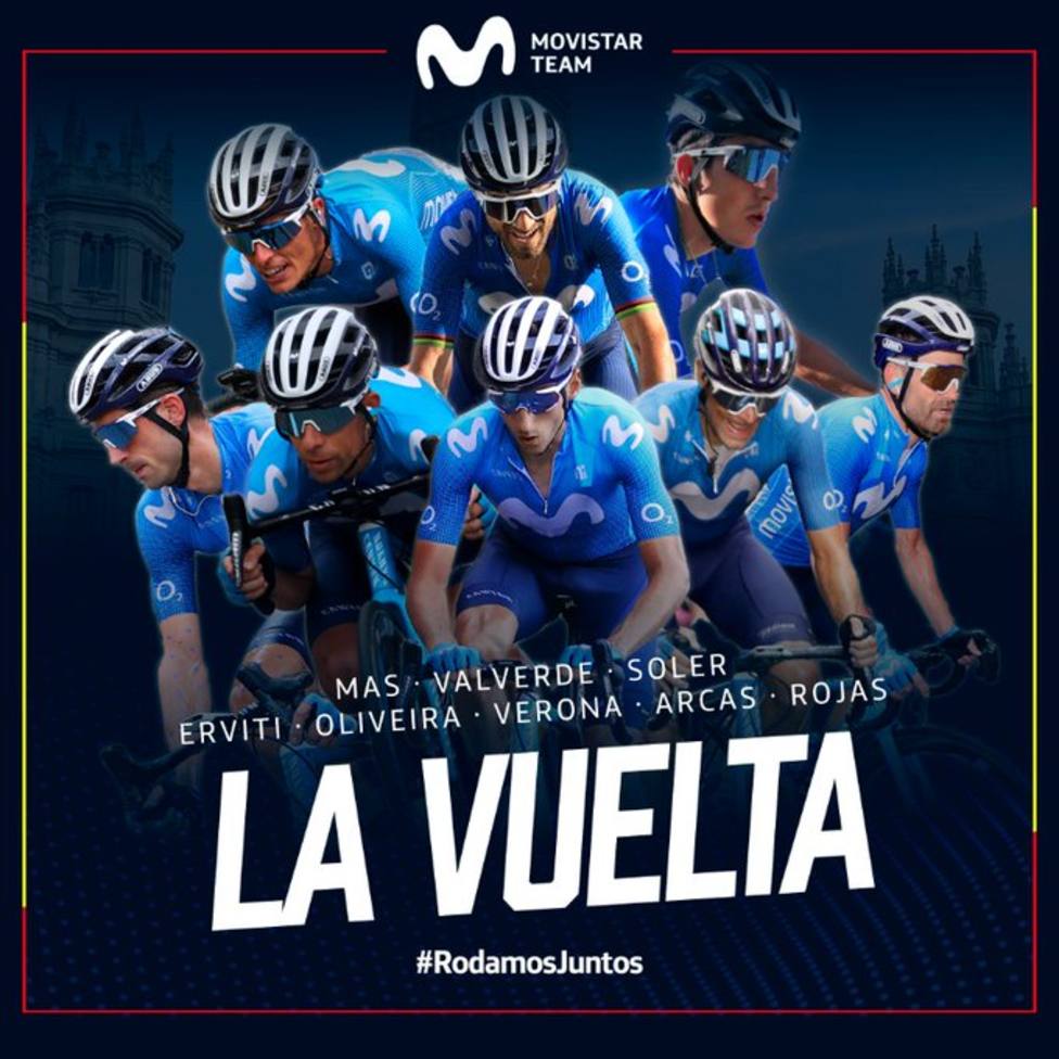 Alejandro Valverde y José Joaquín Rojas disputarán la Vuelta a España con Movistar