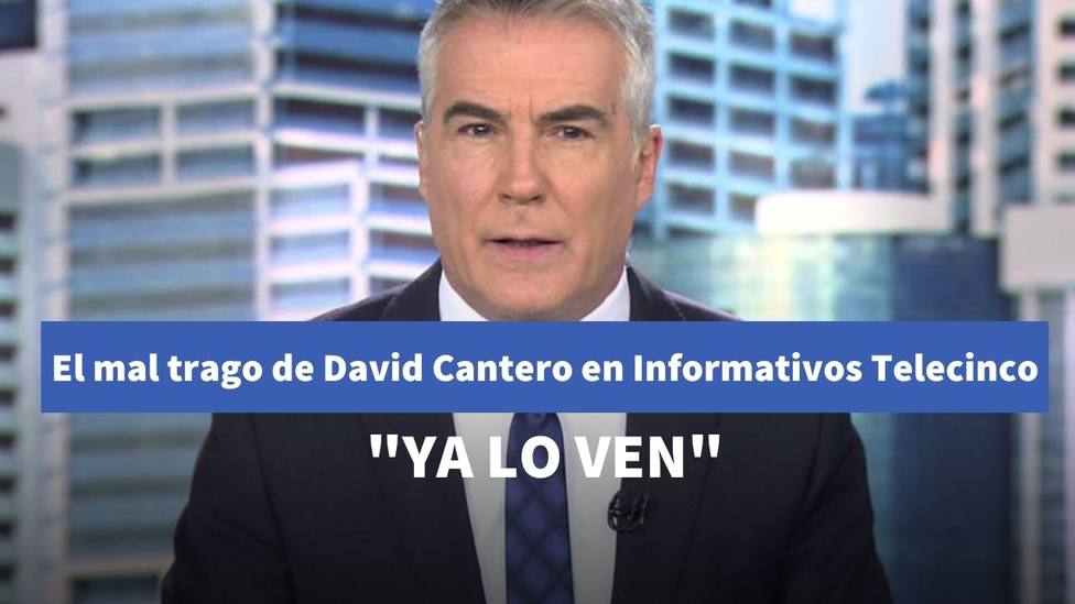 El mal trago de David Cantero en Informativos Telecinco tras un error con la entrada de un vídeo