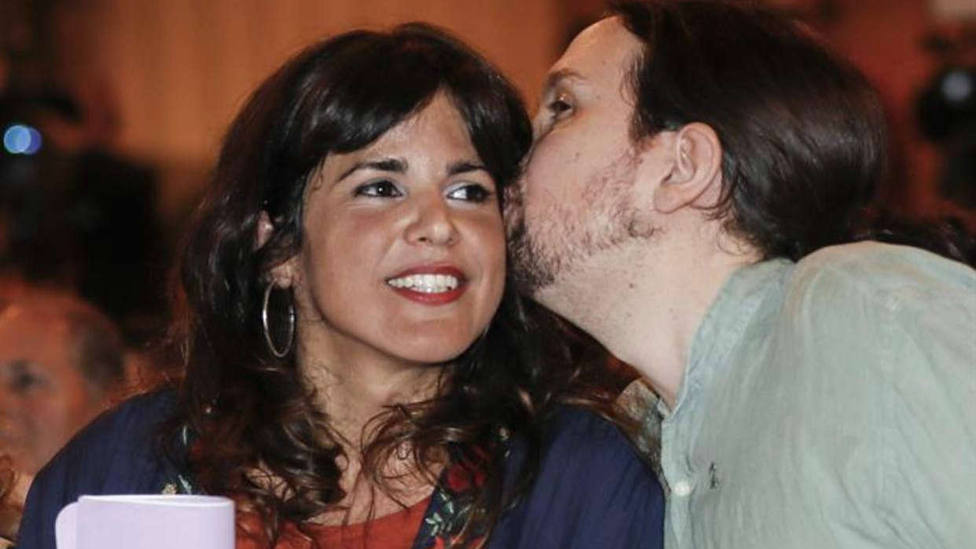 Imagen de archivo cuando Teresa Rodríguez y Pablo Iglesias compartían intereses políticos