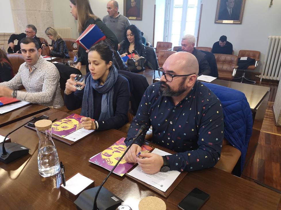Efrén Castro en un pleno en la Diputación de Lugo