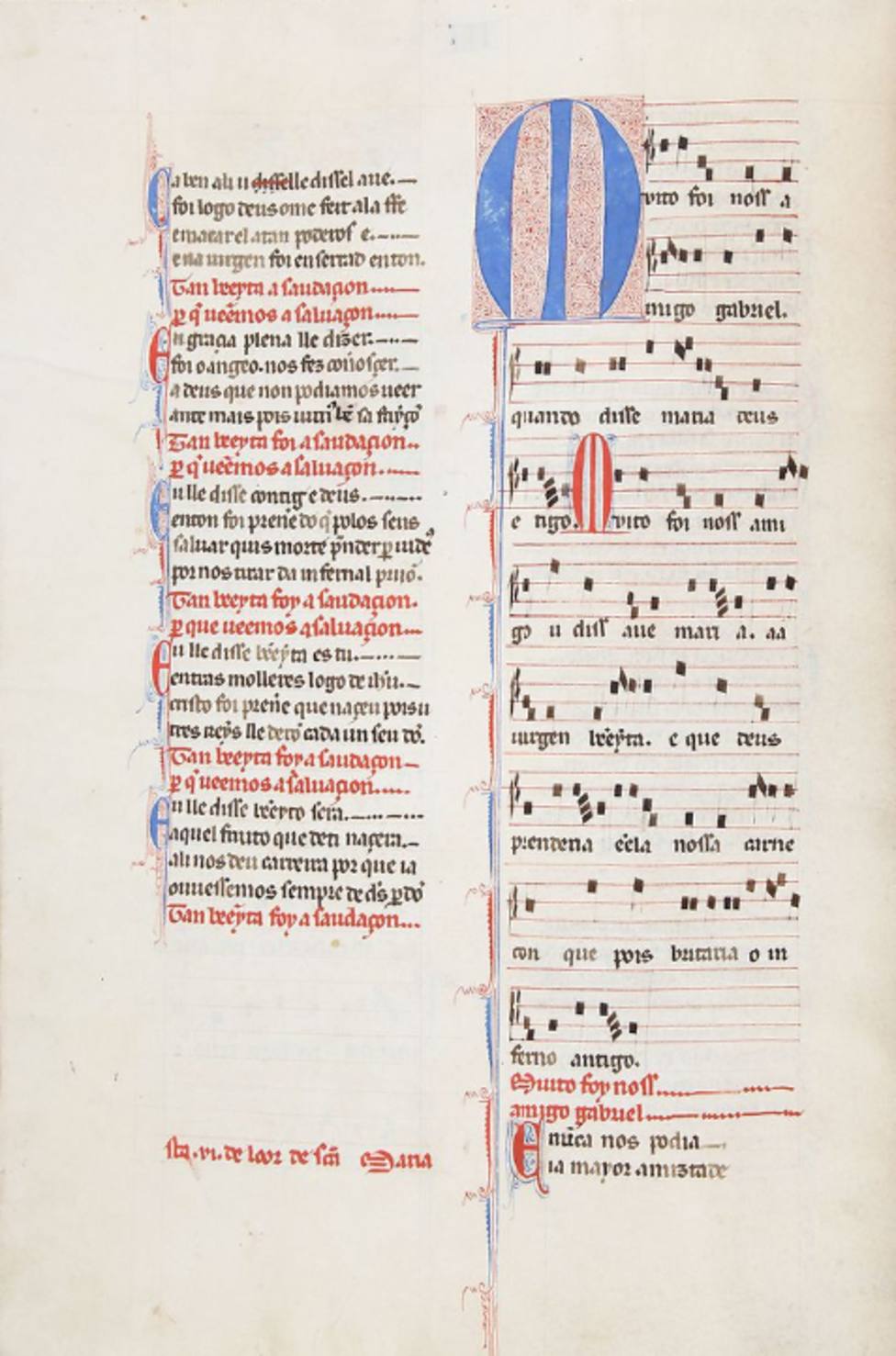 Cantigas de Santa María, Códice de los músicos Autoría: Alfonso X, Rey de Castilla (1221-1284) Fecha: S. XII