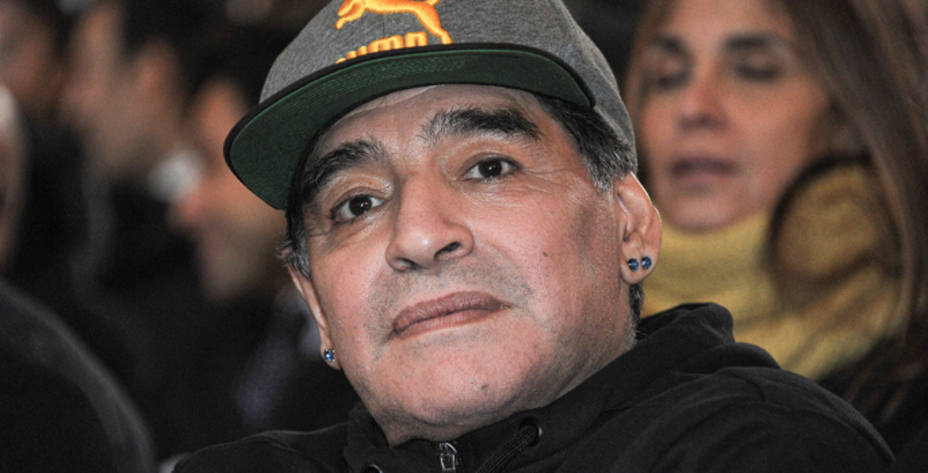 Maradona, durante su viaje reciente a Italia (FOTO - Reuters)