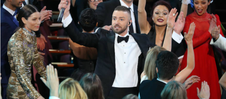 Actuación de Justin Timberlake en los Oscar. REUTERS