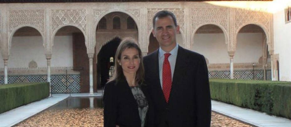 Los Príncipes de Asturias en La Alhambra. EFE