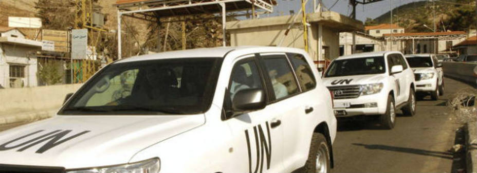 Convoy de inspectores de la ONU / Foto: EFE