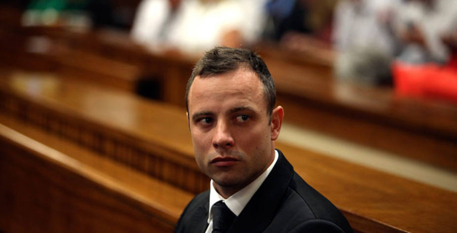 Pistorius, durante el juicio por el asesinato de su novia. Reuters.