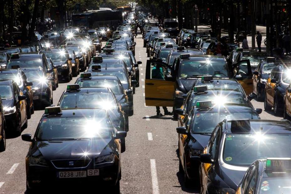 ¿En qué ciudades hay huelga de taxistas?