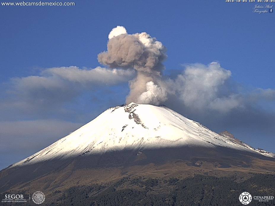 El volcán Popocatépetl pone en alerta a México
