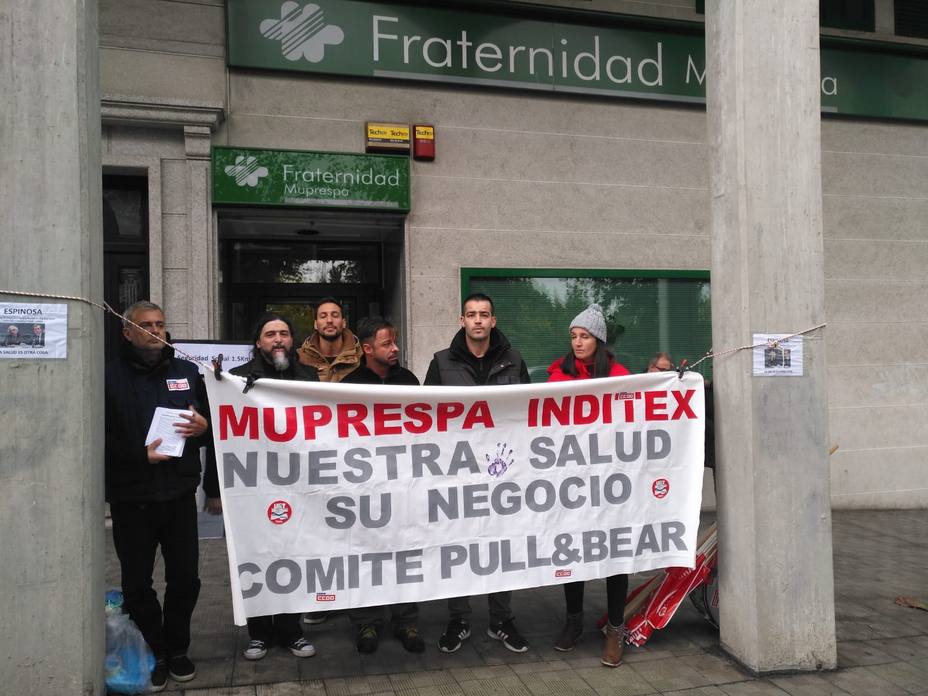 Los trabajadores se concentraron en Ferrol ante la mutua Fraternidad-Muprespa