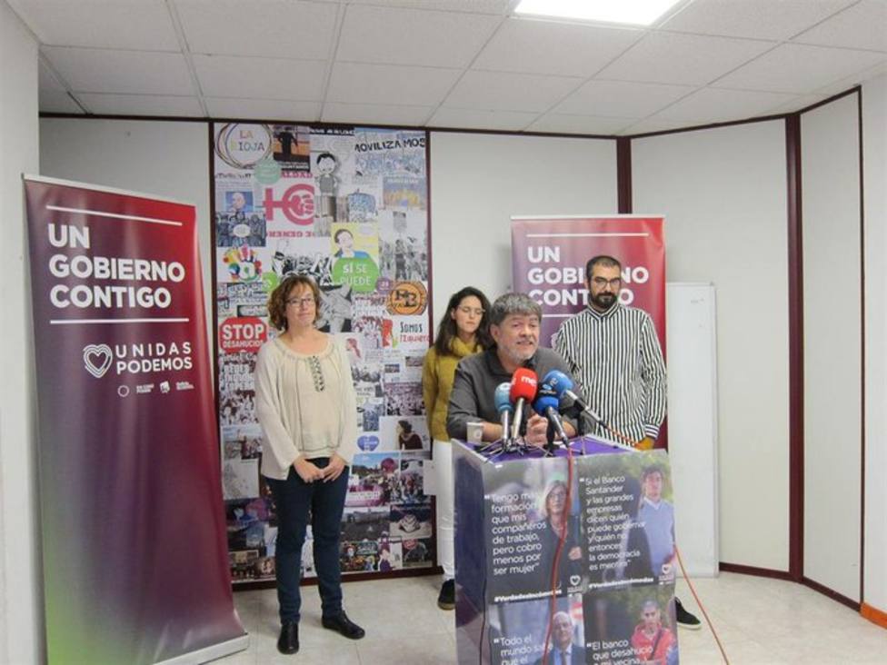 Illoro cree que se ha demostrado que el suelo electoral de Unidas Podemos en La Rioja es estable