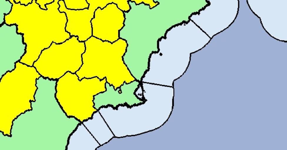 Aemet emite nivel amarillo por altas temperaturas este viernes en la región