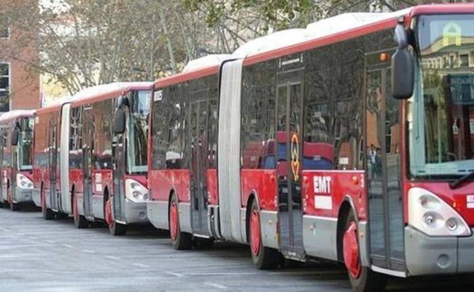 Autobuses de la EMT de Valencia, en paro